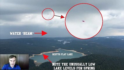 UFO .puise l eau d un lac?. Californie. 06.2015
