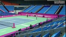 Maria Sharapova & Svetlana Kuznetsova practice session