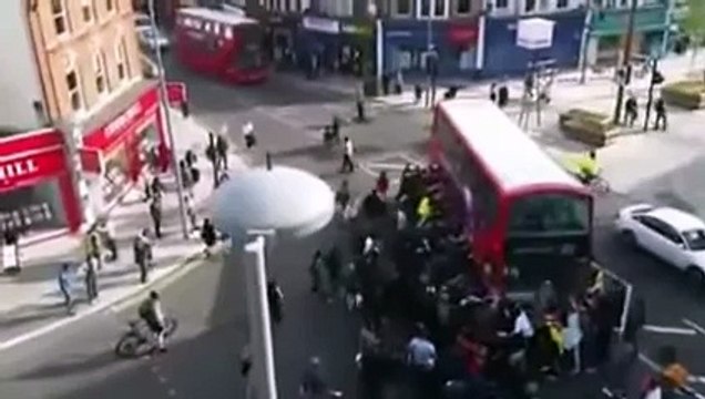 Just When I Was Beginning To Lose Hope In Humanity, I Saw This Video Of 100 People Lifting A Bus Off A Crushed Cyclist!
