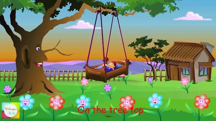 Rock A Bye Baby Nursery Rhymes - Animated Cartoon Songs For Children