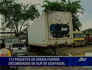 113 paquetes de droga fueron decomisados en el sur de Guayaquil
