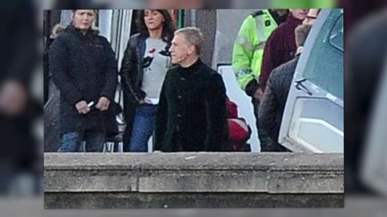 Bond Bösewicht Christoph Waltz am Set von Spectre