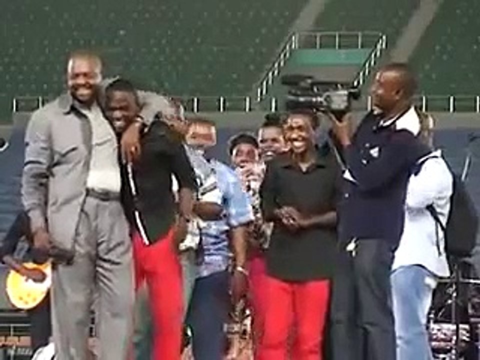 Solly Mahlangu (South Africa), Paul Clement (Tanzania) & Joel Lwaga (Tanzania)