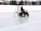 Zamboni Cleaning The Ice Outdoor Rink Video Dailymotion