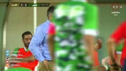 اعتداء اداري فريق العربي «حسين عاشور» على لاعب القادسية