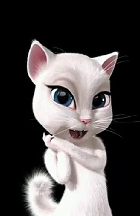 a beautiful cat kissing you
