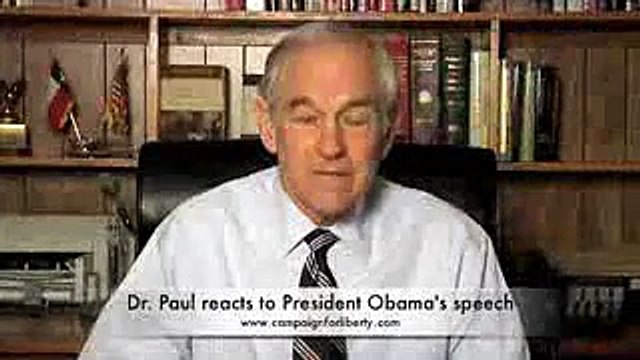 Ron Paul on Barack Obama's inauguration Speech