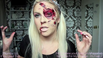 ♡ Burnt & Bloody SFX Makeup ♡ Halloween Tutorial - Liquid Latex