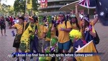 Fans arrive ahead of Asian Cup final