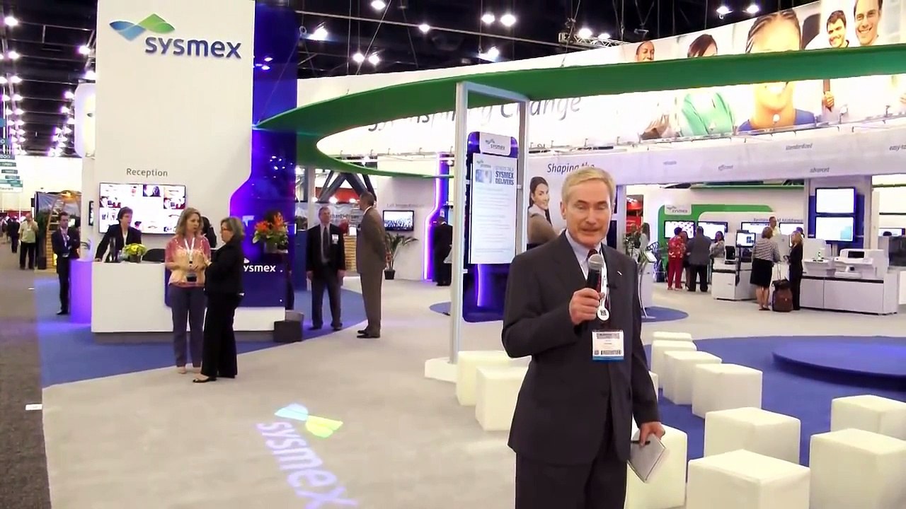XN-2000 Hematology Analyzer display in Sysmex booth at AACC 2013