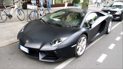 Lamborghini Aventador LP700-4 * Start up Acceleration SOUND * / Matte Black