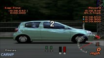 Gran Turismo 2 60 FPS B-1 Toyota Vitz F 1999 67 cv @ Partida, Aceleração & Frenagem 1