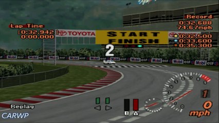 Gran Turismo 2 60 FPS B-5 Subaru Impreza WRX STi Ver.V 1998 283 cv @ Pista Circular 2: Aceleração Simples