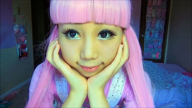 How to Look Like a Doll Kawaii Enlarge Doll Eye Makeup Tutorial ^^ Makeup Beauty, SHould WAtch