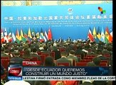 China-CELAC debe impulsar cambios en el sistema internacional: Correa