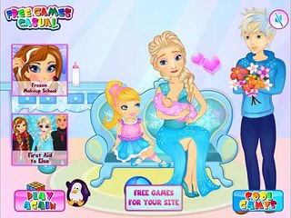 Kids Games 2015 - Frozen Baby Birth - Elsa take care of baby - Game episode