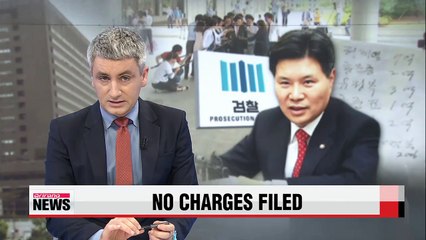Prosecutors fail to prove Hong Moon-jong guilty of bribery charges