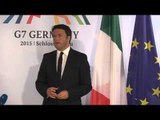 Vertice G7 di Elmau  Conferenza stampa del Presidente Renzi