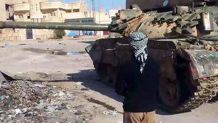 Syria tank duel, FSA T-55 lost