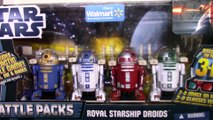 Star Wars Astromech Droids Unboxing Action Figures - R2-D2, R2 series royal starship droids pack