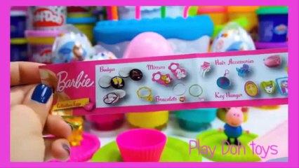 Huge Surprise Eggs Unboxing, Barbie, Play Doh Egg, Frozen, Littlest Pet Shop LPS