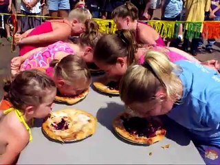 Blueberry Festival Pie Eating Contest.AVI