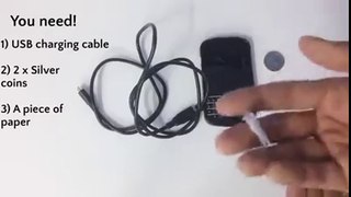 Recharge Your Phone With Coins - Amazing Videos