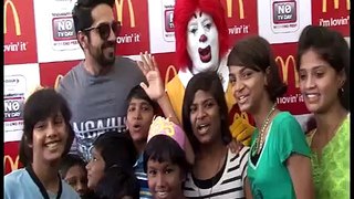 Ayushman Khurana Celebrate With Orphanage Children At Mcdonald _ New Bollywood Movies News 2015-9iG4hj0b5mM