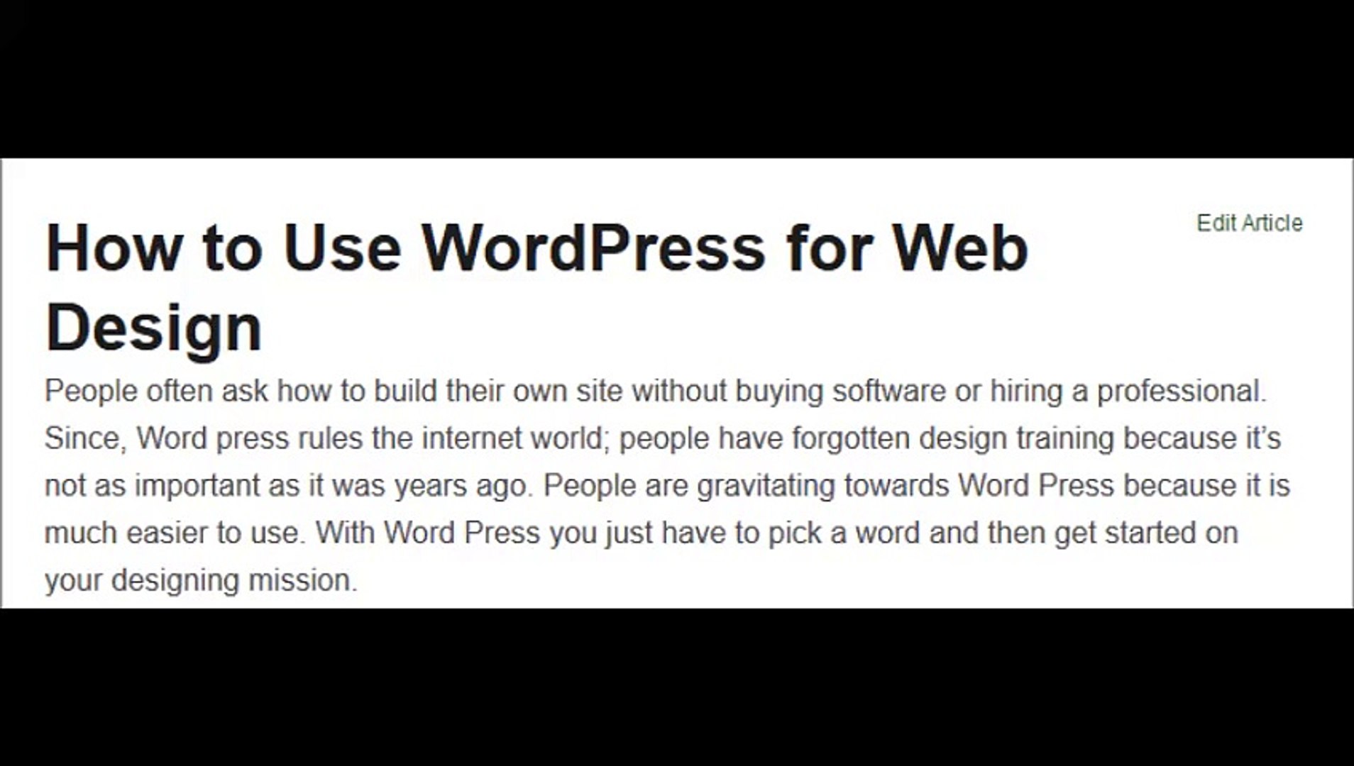 ⁣How to Use WordPress for Web Design