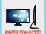 Asus VE248Q 24 inch WideScreen 2ms 50000000:1 VGA/HDMI/DisplayPort LED LCD Monitor w/ Speakers