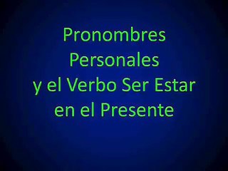 Francés - Lección 20 - Los Pronombres Personales y el Verbo 'Être'
