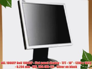 DEL 1900FP Dell 1900FP - Flat panel display - TFT - 19 - 1280 x 1024 - 0.294 mm - DVI VGA (HD-15)