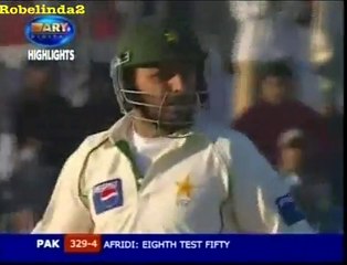 Shahid Afridi 156 vs India 2nd test 2005 06 25 mins video