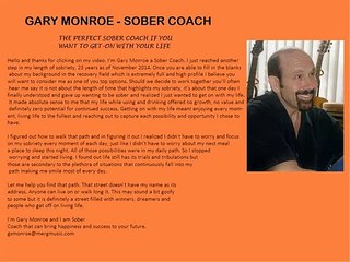 Gary Monroe Sober Companion / Coach - Helping you to get and stay sober