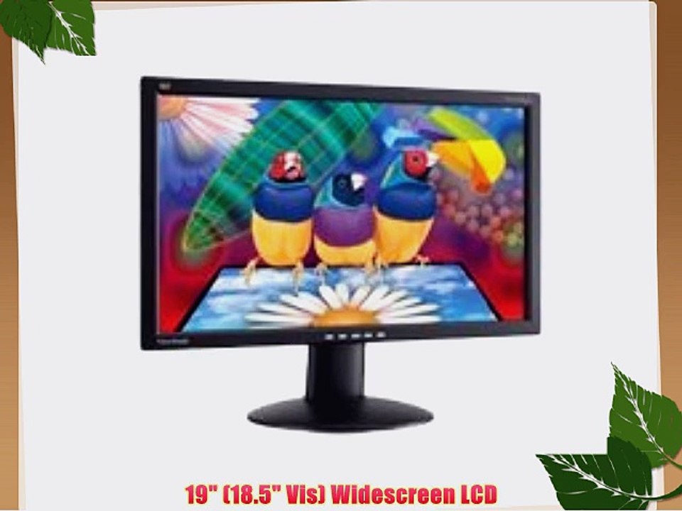 ViewSonic VA1913W 19-Inch (18.5-Inch Vis) Widescreen LCD monitor with Eco Mode and VESA Mountable