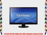 ViewSonic VA2446M-LED 24inch Wide LED Backlight Full HD 1080p 10000000:1 5ms LCD Monitor