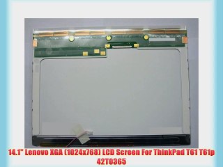 14.1 Lenovo XGA (1024x768) LCD Screen For ThinkPad T61 T61p 42T0365