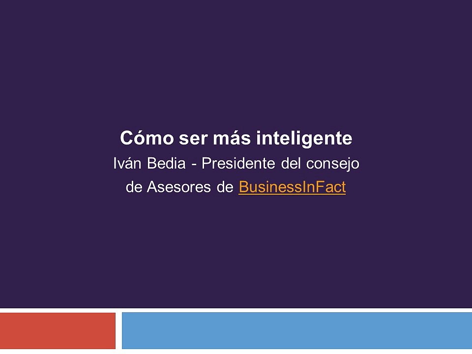 Cómo ser más inteligente