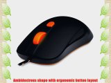 SteelSeries Kana Optical Gaming Mouse - Black and Orange