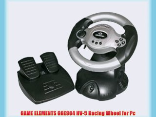 GAME ELEMENTS GGE904 HV-5 Racing Wheel for Pc