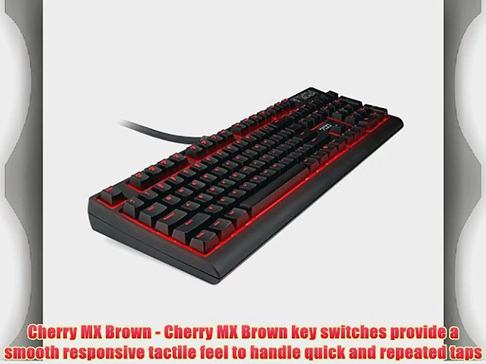 Turtle Beach Impact 700 Premium Backlit Mechanical Gaming Keyboard Featuring Cherry Brown?Switches