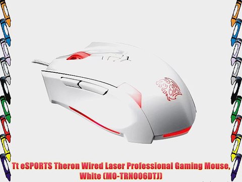 Tt eSPORTS Theron Wired Laser Professional Gaming Mouse White (MO-TRN006DTJ)