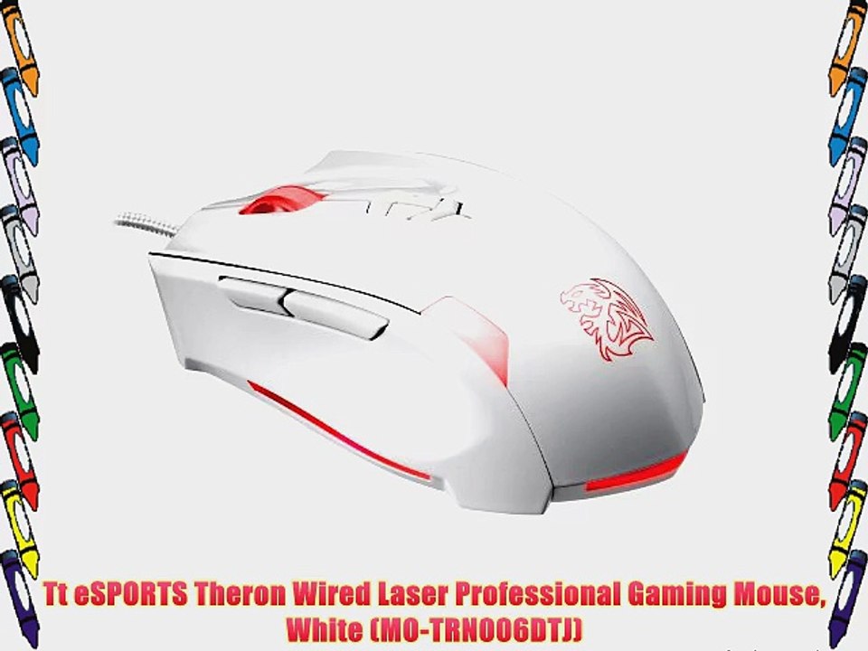 Tt eSPORTS Theron Wired Laser Professional Gaming Mouse White (MO-TRN006DTJ)
