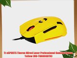 Tt eSPORTS Theron Wired Laser Professional Gaming Mouse Yellow (MO-TRN006DTN)