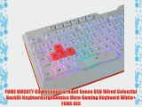 FOME QWERTY G9 Mechanical Hand Sense USB Wired Colourful Backlit Keyboard Ergonomics Mute Gaming