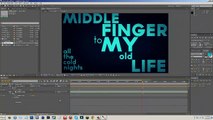 How To Create A Typography in After Effects (AE) [Kinetic Typography]