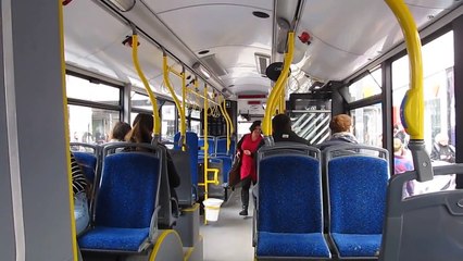 Solaris Urbino 12 Bus Ride From Tel-Aviv Israel 10.2.2015