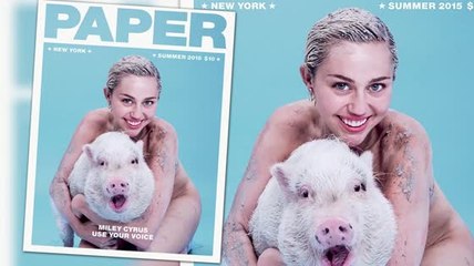 Miley Cyrus n'a pas peur de se salir pour la couverture de Paper Magazine