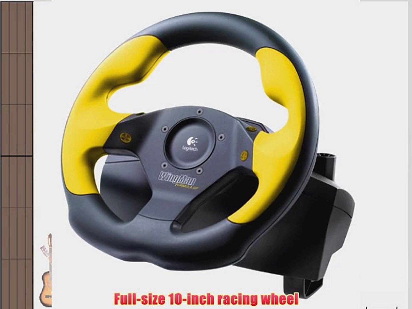 Logitech Wingman Formula GP Rubber Wheel with Pedals (game port) - video  Dailymotion