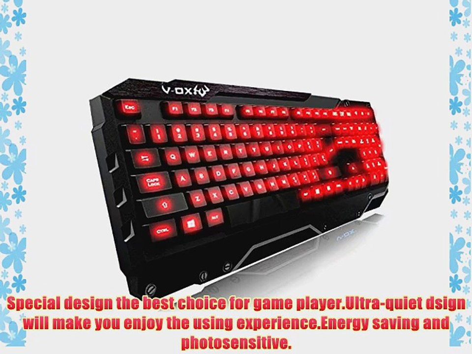 FOME QWERTY US Layout game keyboard ABS material with more concise and comfortable design V3